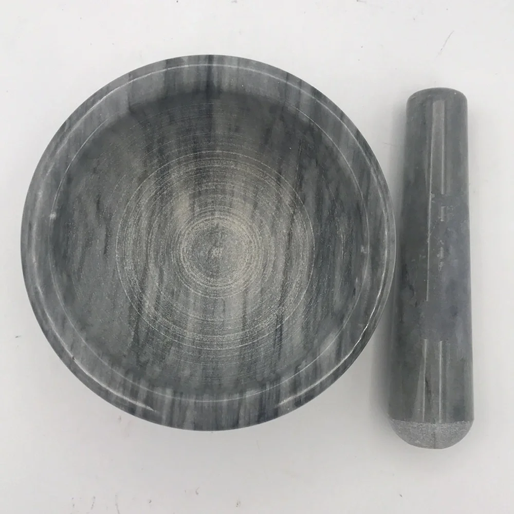 VTG‎ Marble Mortar & Pestle Set Grey